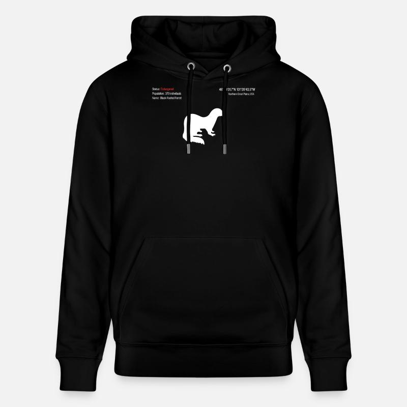 Furet - Sweat à capuche bio CRUISER Stanley/Stella Unisexe - noir