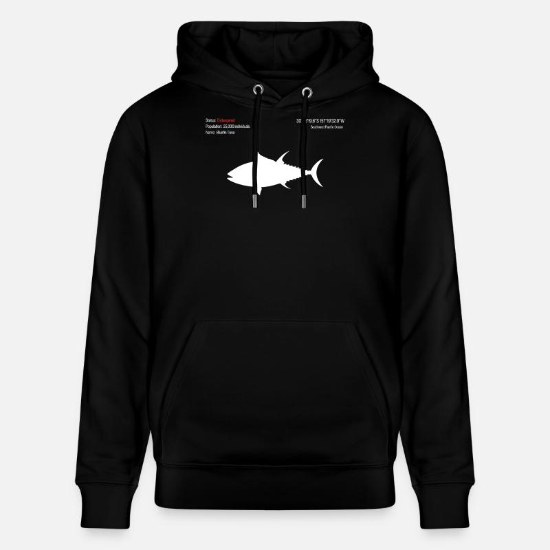 Thon - Sweat à capuche bio CRUISER Stanley/Stella Unisexe - noir