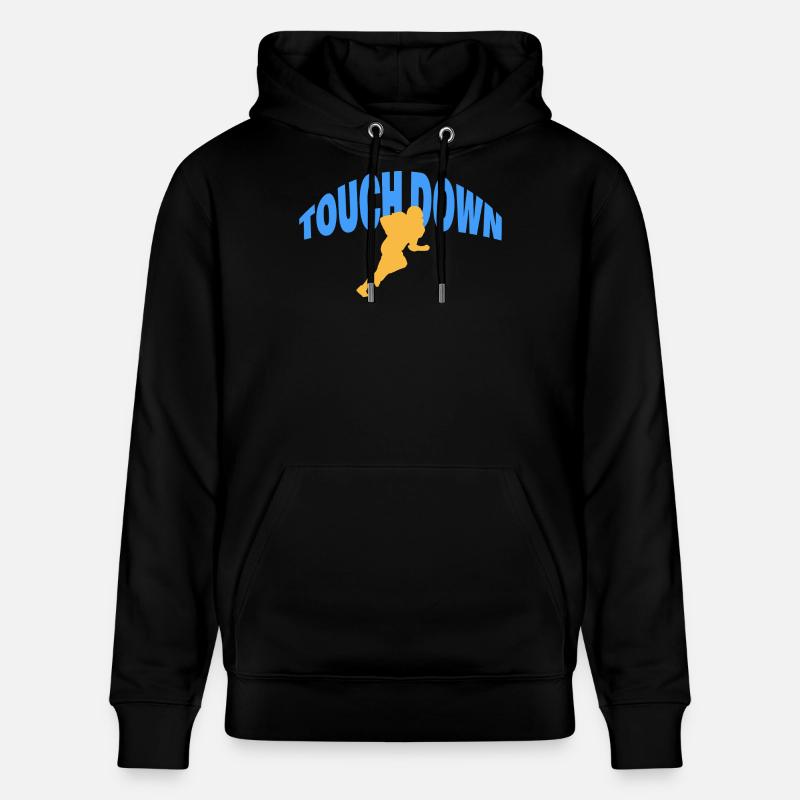 TOUCH DOWN - Stanley/Stella Unisex Bio-Hoodie CRUISER  - Schwarz