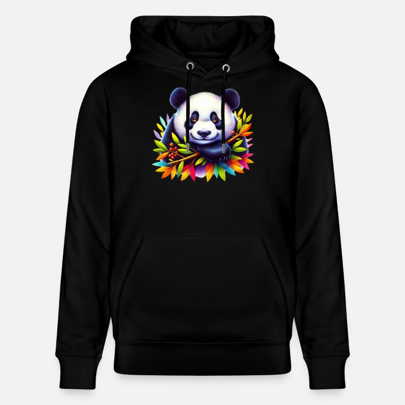 Panda - Sweat à capuche bio CRUISER Stanley/Stella Unisexe - noir