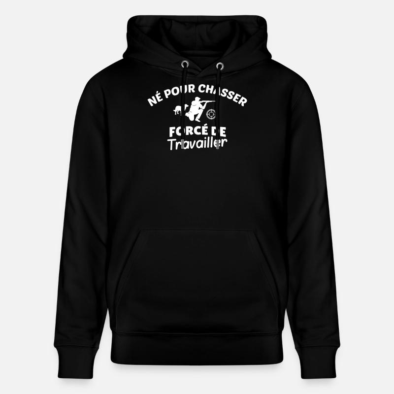 Jäger und Arbeitsmotivation - Stanley/Stella Unisex Bio-Hoodie CRUISER  - Schwarz