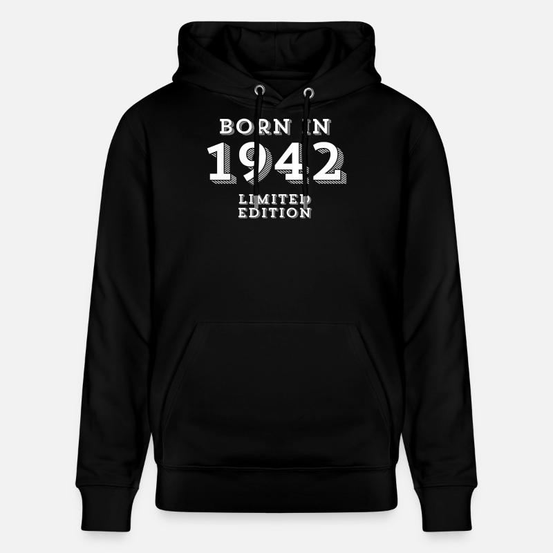 82 ans, date de naissance, année de naissance - Sweat à capuche bio CRUISER Stanley/Stella Unisexe - noir