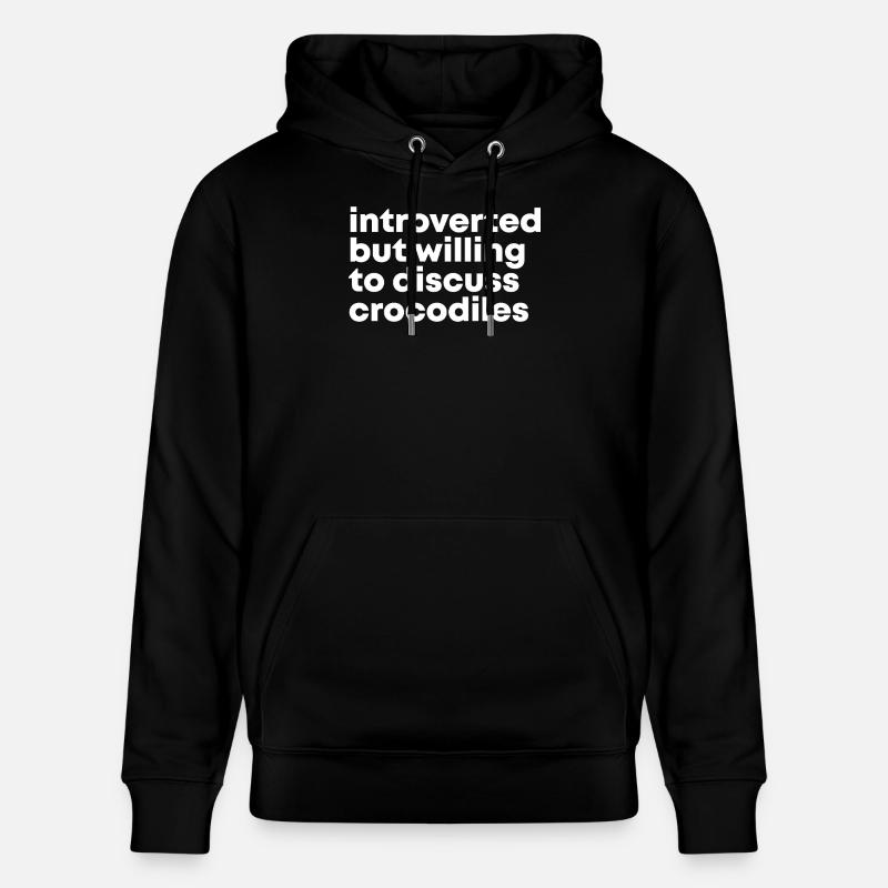 crocodile - Sweat à capuche bio CRUISER Stanley/Stella Unisexe - noir