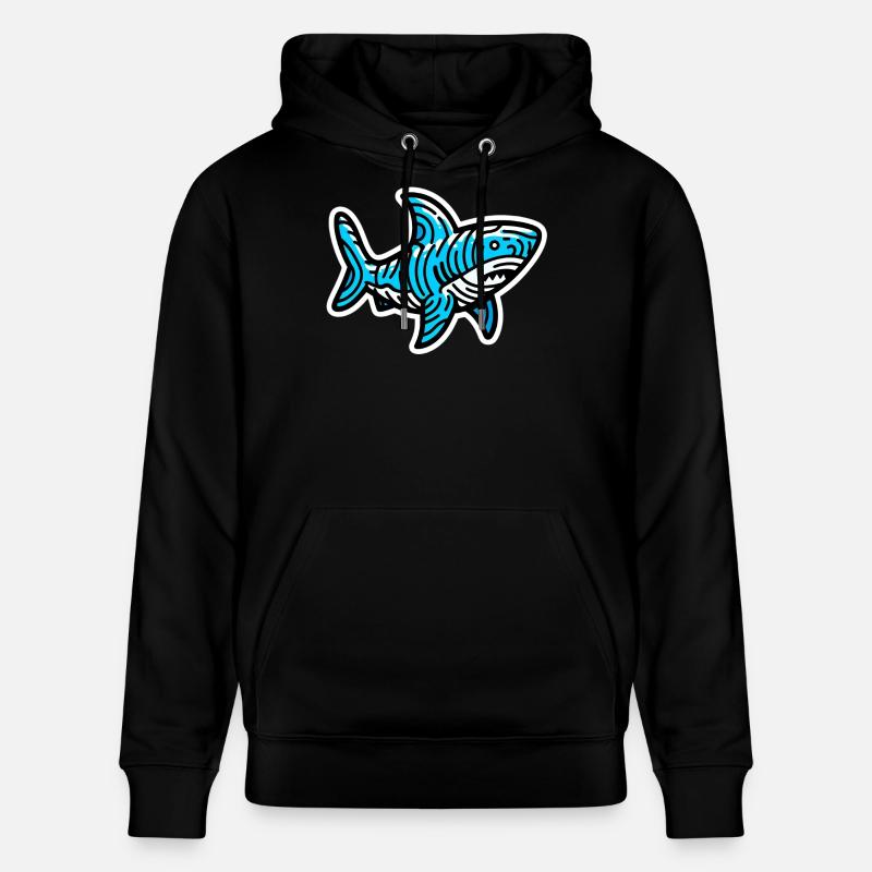 Requin - Sweat à capuche bio CRUISER Stanley/Stella Unisexe - noir