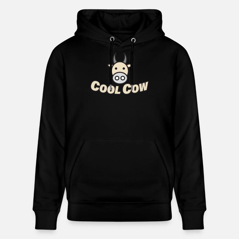 VACHE COOL - Sweat à capuche bio CRUISER Stanley/Stella Unisexe - noir