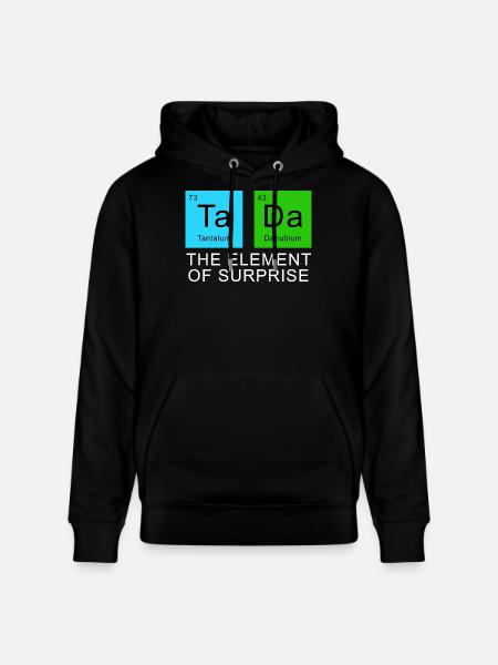 The Element Of Surprise - Stanley/Stella CRUISER Unisex Organic Hoodie - black
