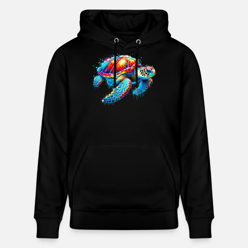 Tortue - Sweat à capuche bio CRUISER Stanley/Stella Unisexe - noir