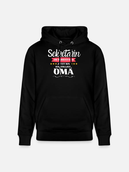 Sekretärin Oma - Stanley/Stella Unisex Bio-Hoodie CRUISER - Schwarz