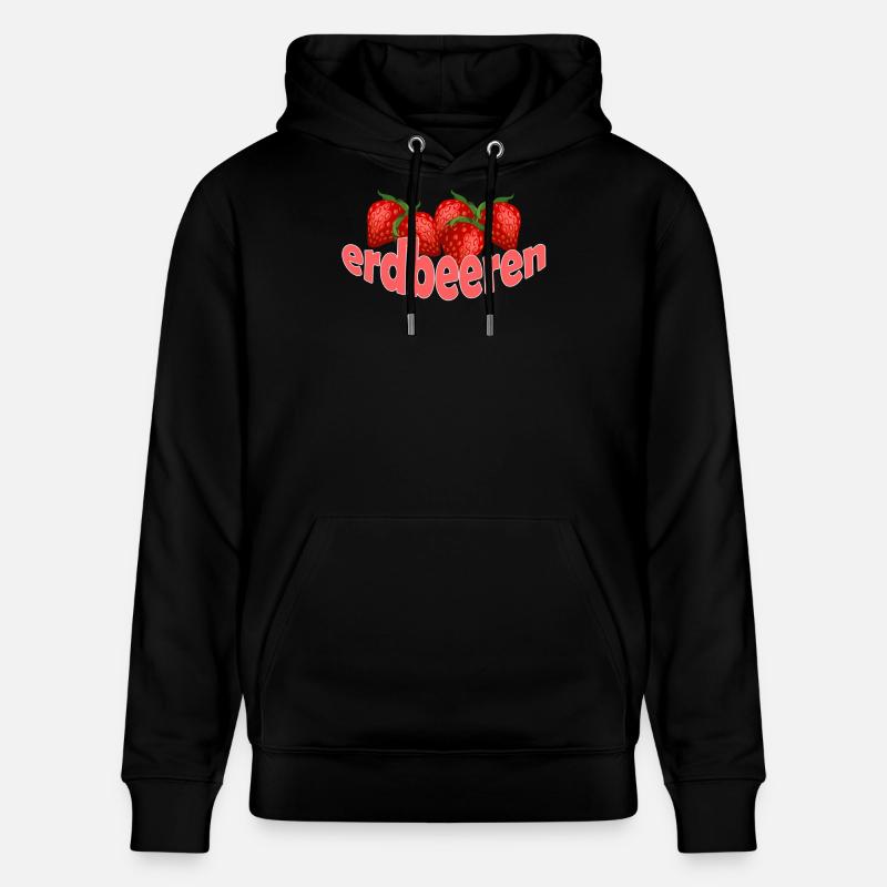 Fraises - Sweat à capuche bio CRUISER Stanley/Stella Unisexe - noir
