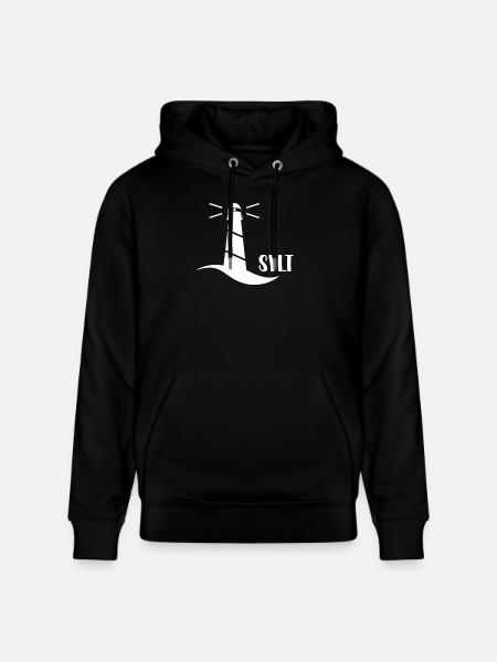 Lighthouse Sylt (white) - Stanley/Stella CRUISER Unisex Organic Hoodie - black