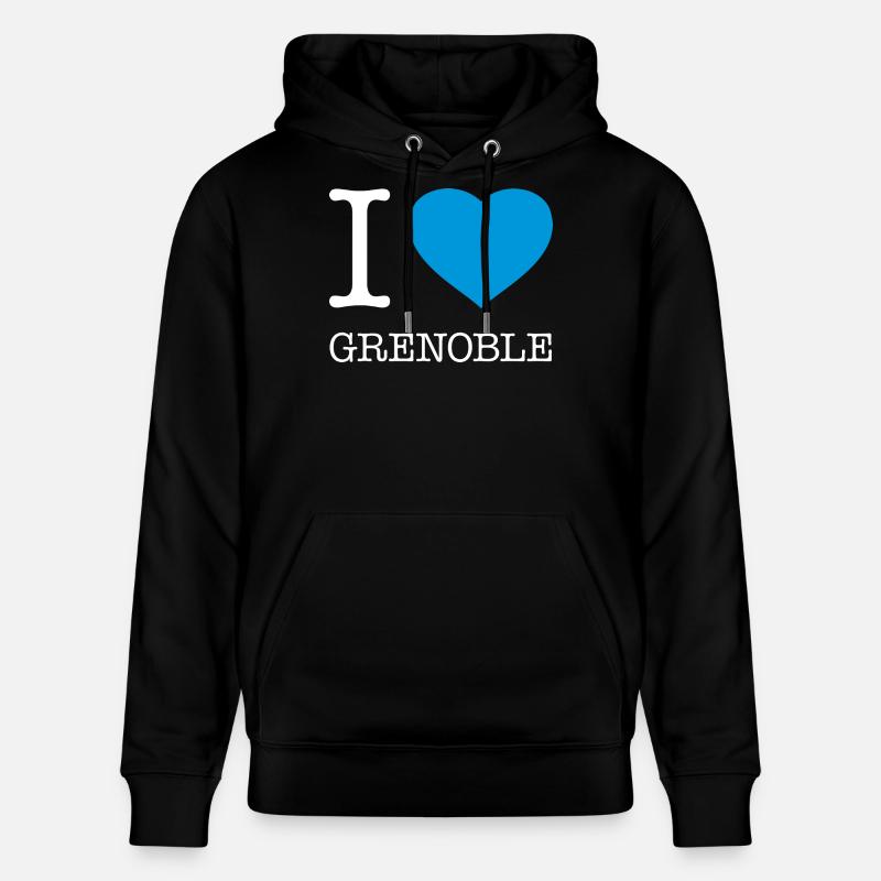 J’ADORE GRENOBLE - Sweat à capuche bio CRUISER Stanley/Stella Unisexe - noir
