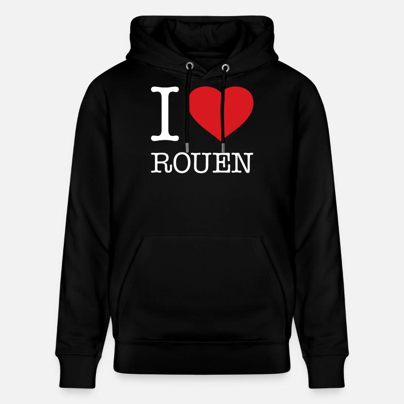 J’ADORE ROUEN - Sweat à capuche bio CRUISER Stanley/Stella Unisexe - noir