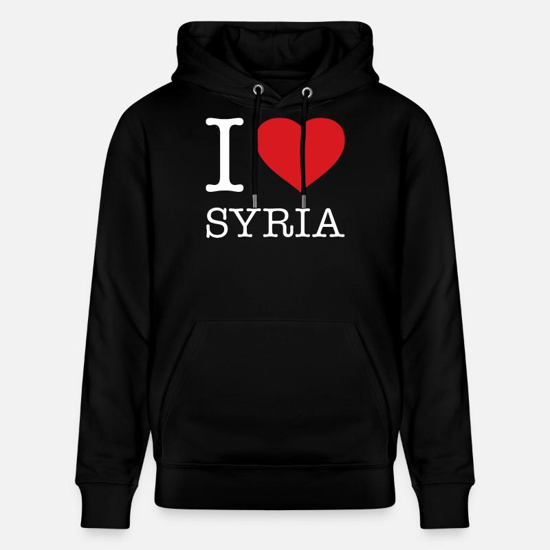 J’ADORE LA SYRIE - Sweat à capuche bio CRUISER Stanley/Stella Unisexe - noir