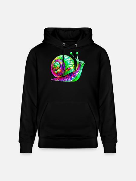 Snail - Stanley/Stella CRUISER Unisex Organic Hoodie - black