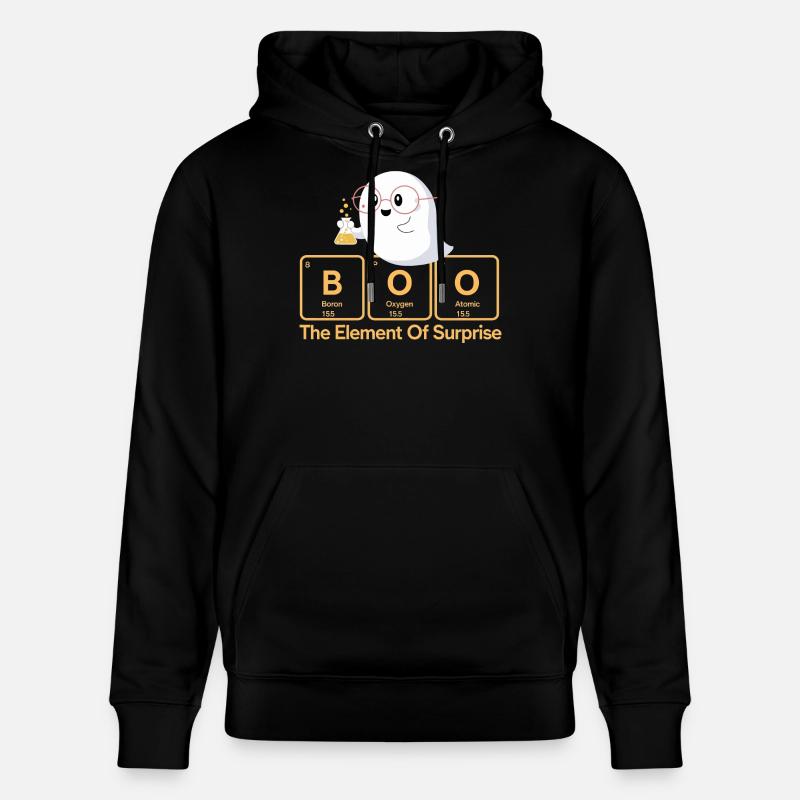 Elementar Boo Ghost T-Shirt - Stanley/Stella Unisex Bio-Hoodie CRUISER  - Schwarz