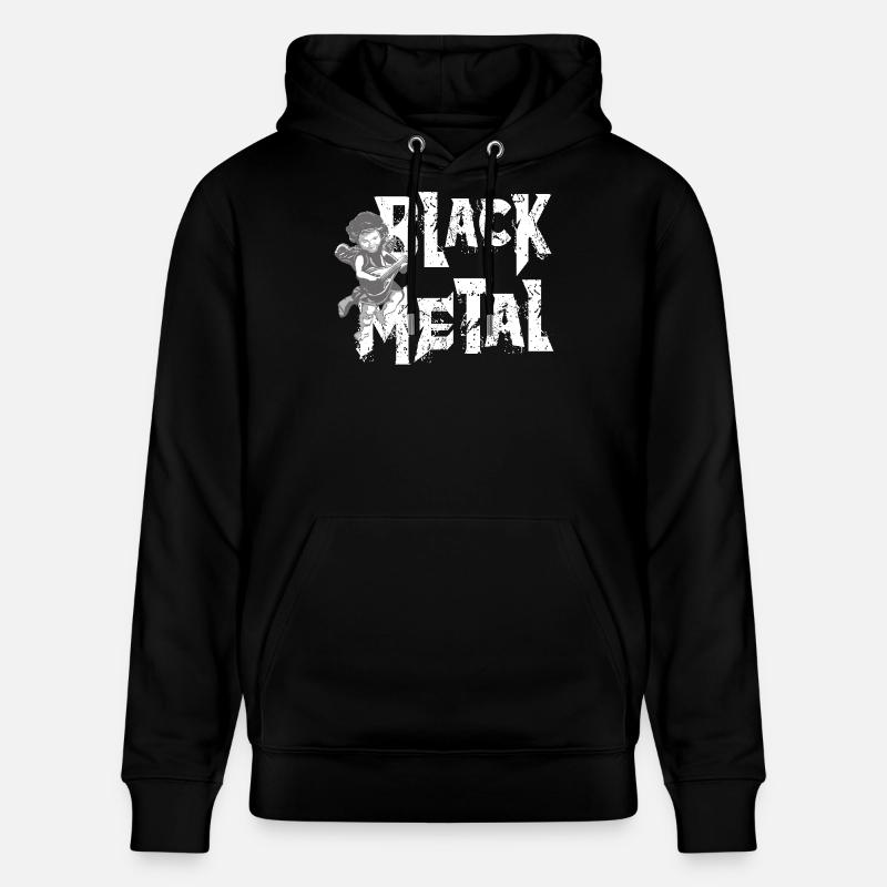 MÉTAL NOIR - Sweat à capuche bio CRUISER Stanley/Stella Unisexe - noir