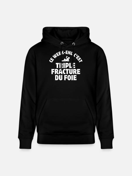 Weekend, Fiesta, Nightclub - Stanley/Stella CRUISER Unisex Organic Hoodie - black