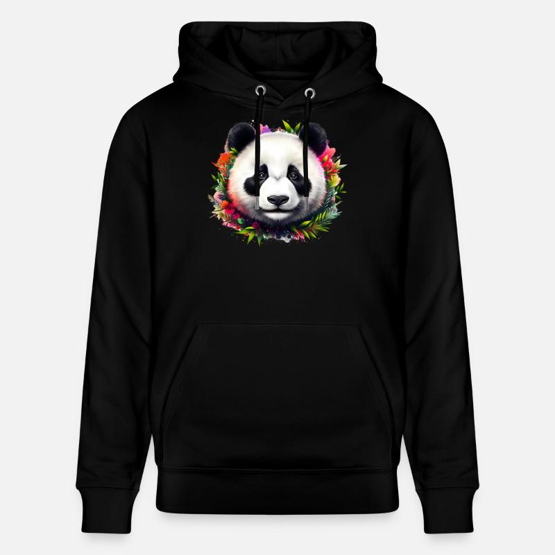 Panda - Sweat à capuche bio CRUISER Stanley/Stella Unisexe - noir