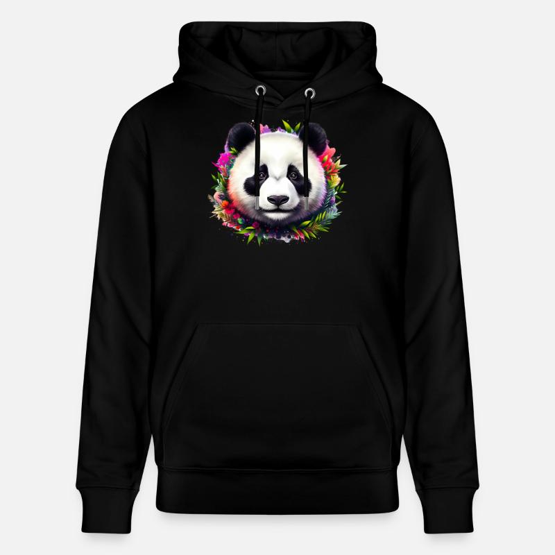 Panda - Sweat à capuche bio CRUISER Stanley/Stella Unisexe - noir