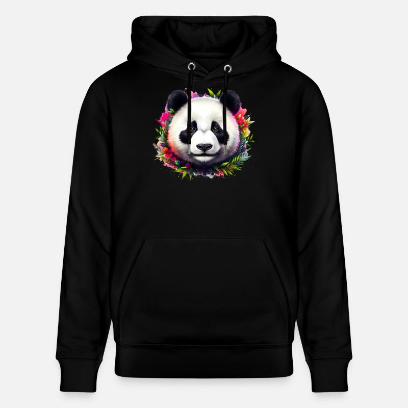 Panda - Sweat à capuche bio CRUISER Stanley/Stella Unisexe - noir