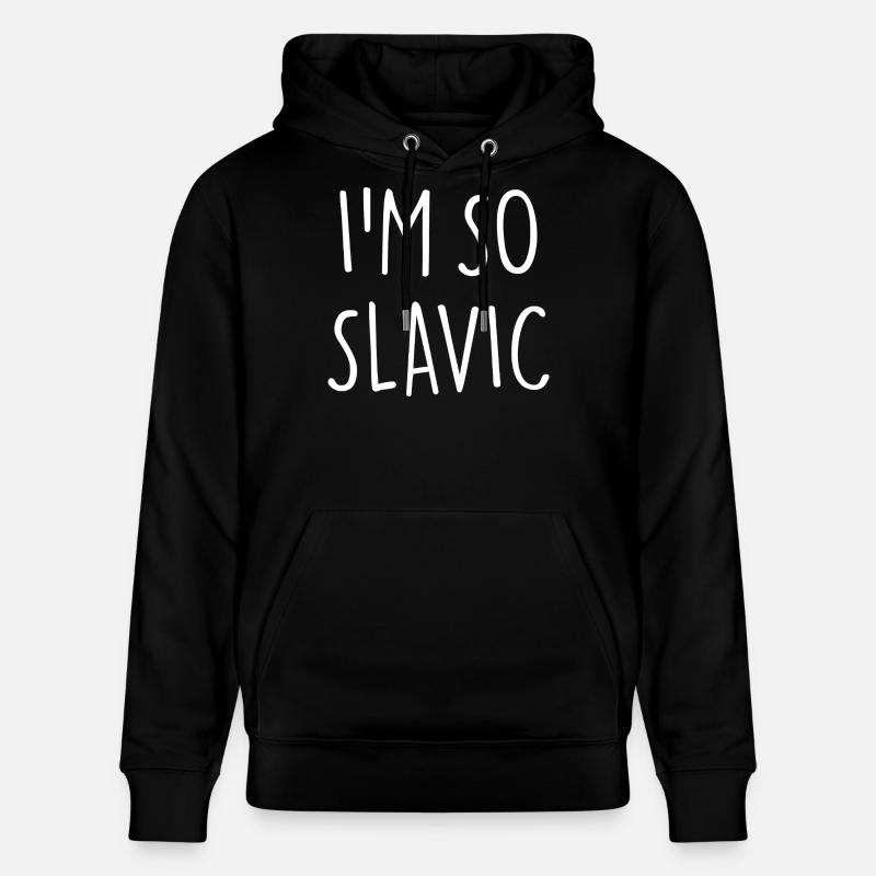 JE SUIS TELLEMENT SLAVE Slawisch - Sweat à capuche bio CRUISER Stanley/Stella Unisexe - noir