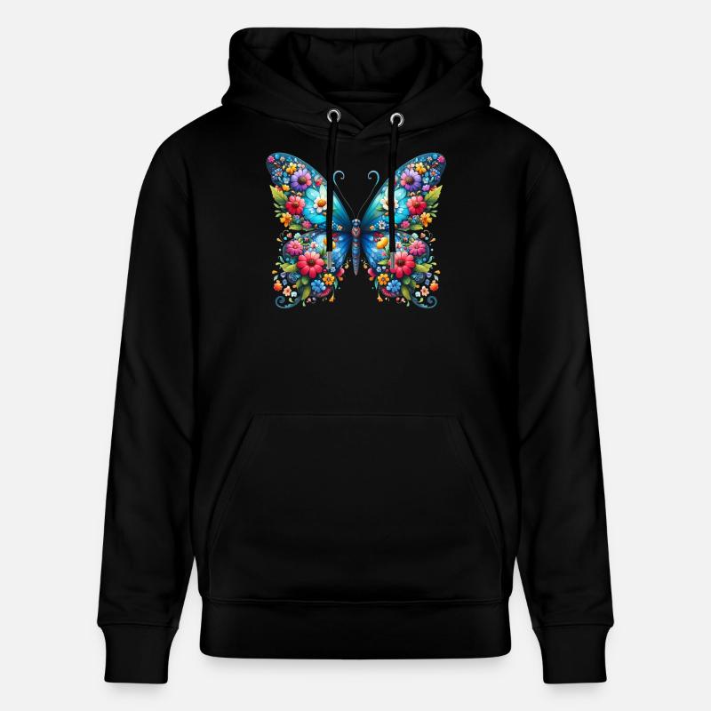 Papillon - Sweat à capuche bio CRUISER Stanley/Stella Unisexe - noir