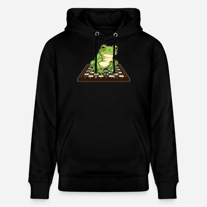 Grenouille Échiquier Échecs - Sweat à capuche bio CRUISER Stanley/Stella Unisexe - noir