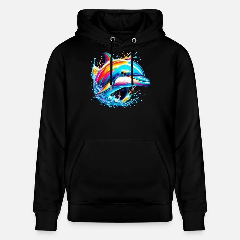 Dauphin - Sweat à capuche bio CRUISER Stanley/Stella Unisexe - noir