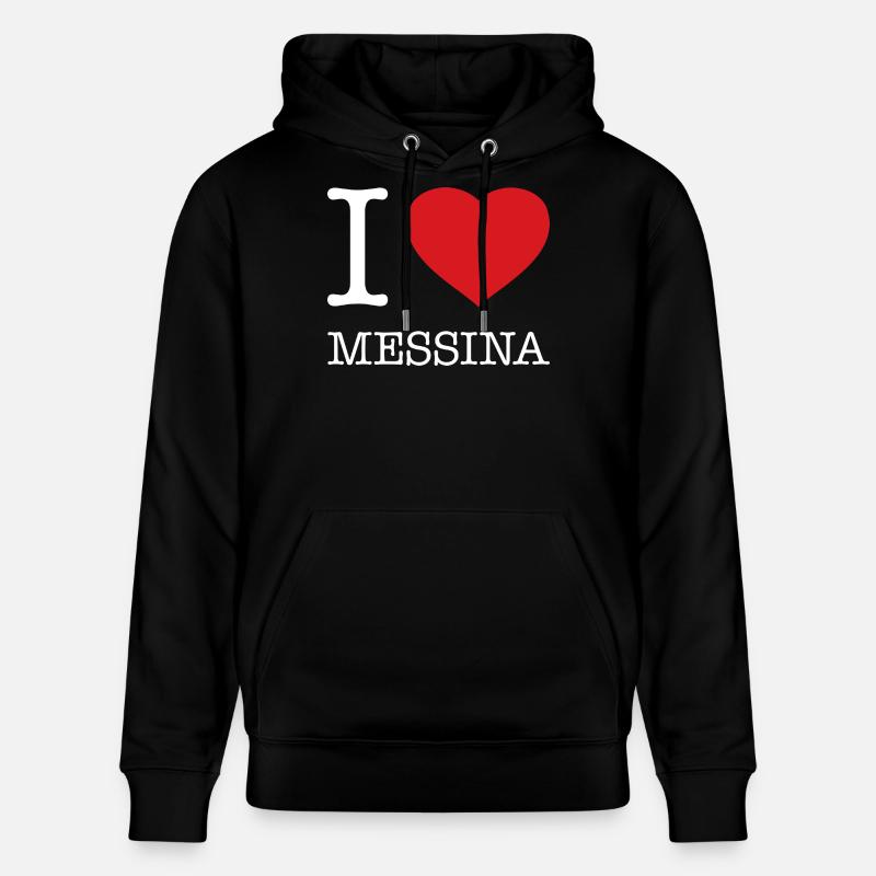 J’ADORE MESSINE - Sweat à capuche bio CRUISER Stanley/Stella Unisexe - noir