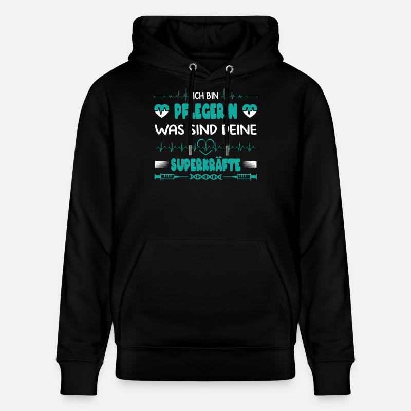 Pflegekraft Pflegerin MFA Geschenk - Stanley/Stella Unisex Bio-Hoodie CRUISER  - Schwarz