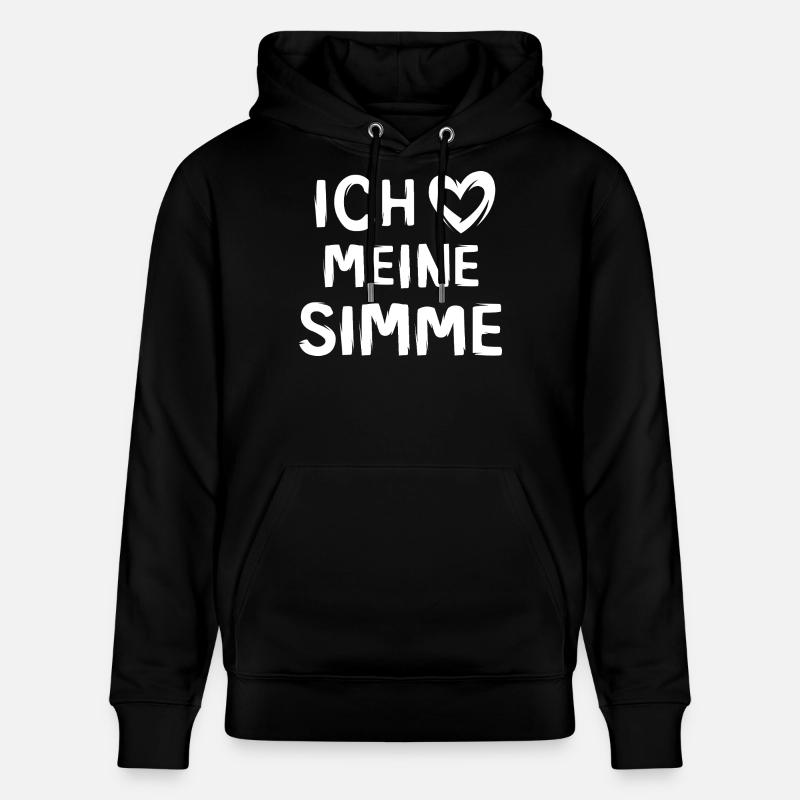 J’aime mon SImme - mobylette love - Sweat à capuche bio CRUISER Stanley/Stella Unisexe - noir