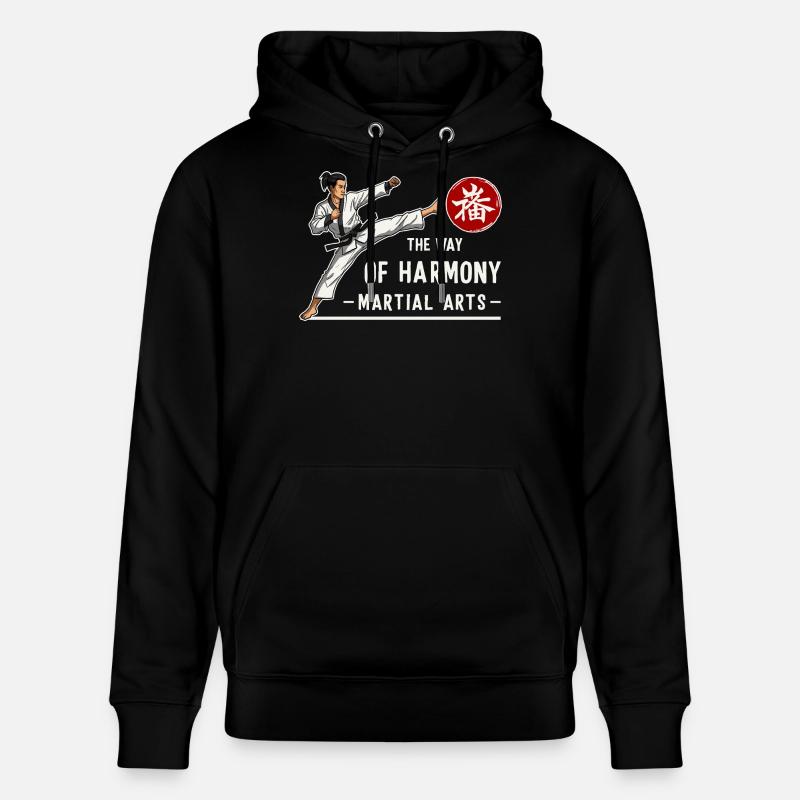 Kampfkunst - Stanley/Stella Unisex Bio-Hoodie CRUISER  - Schwarz