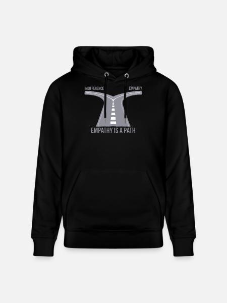 Empathy is a Path - Stanley/Stella CRUISER Unisex Organic Hoodie - black