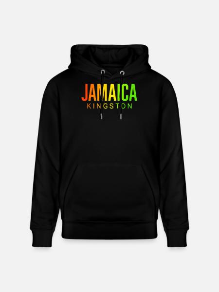 Jamaica Kingston - Stanley/Stella CRUISER Unisex Organic Hoodie - black