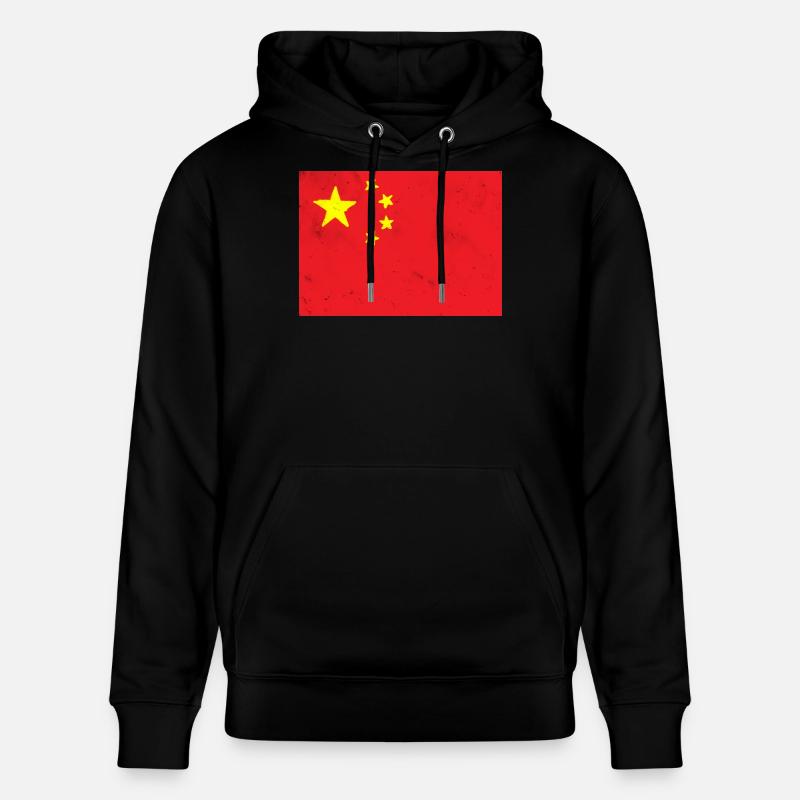Drapeau de la Chine - Sweat à capuche bio CRUISER Stanley/Stella Unisexe - noir