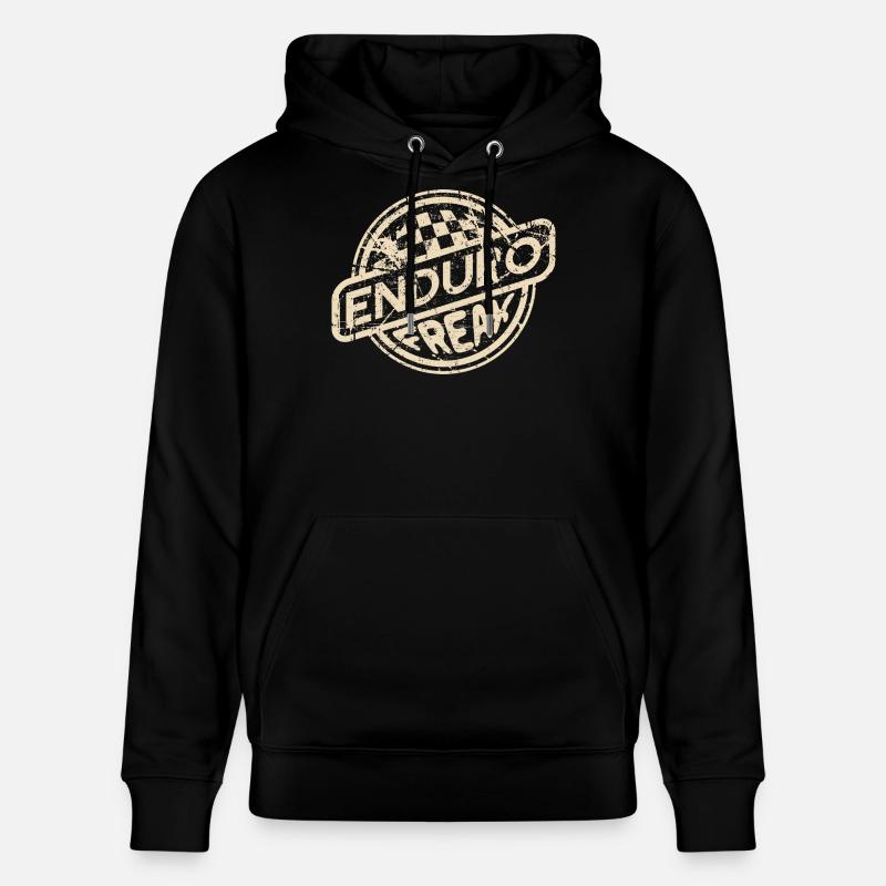 Enduro-Freak | Retro-Design - Stanley/Stella Unisex Bio-Hoodie CRUISER  - Schwarz