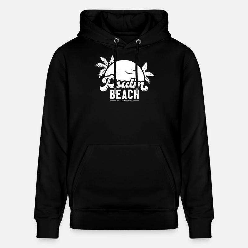 Psalmbeach (4) blanc - Sweat à capuche bio CRUISER Stanley/Stella Unisexe - noir