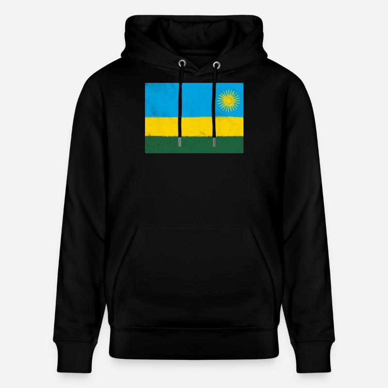 Drapeau du Rwanda - Sweat à capuche bio CRUISER Stanley/Stella Unisexe - noir