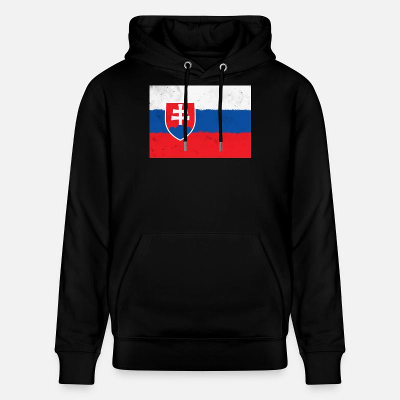 Drapeau de la Slovaquie - Sweat à capuche bio CRUISER Stanley/Stella Unisexe - noir