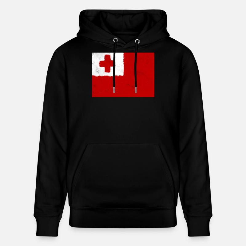 Drapeau des Tonga - Sweat à capuche bio CRUISER Stanley/Stella Unisexe - noir