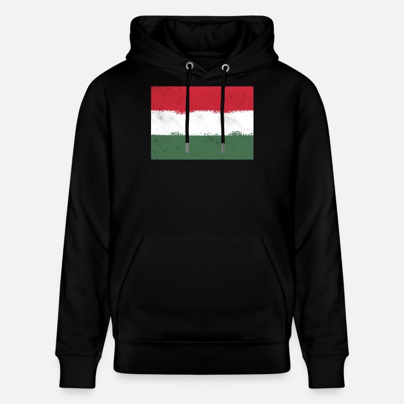 Flagge von Ungarn - Stanley/Stella Unisex Bio-Hoodie CRUISER  - Schwarz