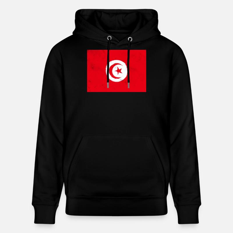 Drapeau de la Tunisie - Sweat à capuche bio CRUISER Stanley/Stella Unisexe - noir