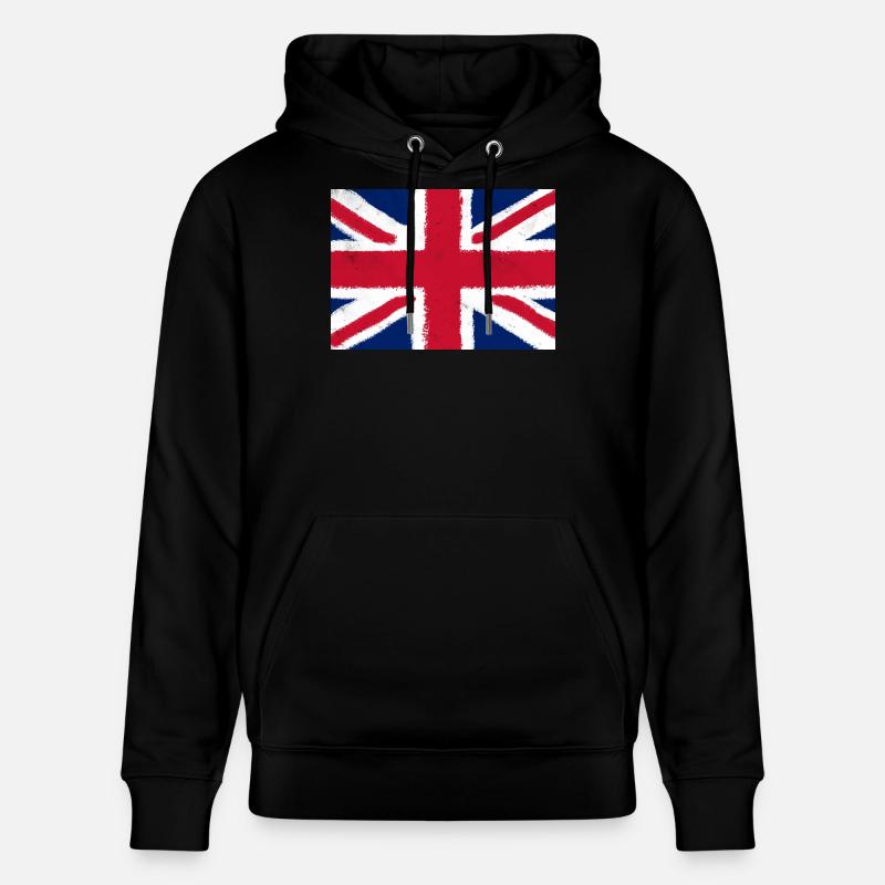 Drapeau du Royaume-Uni - Sweat à capuche bio CRUISER Stanley/Stella Unisexe - noir