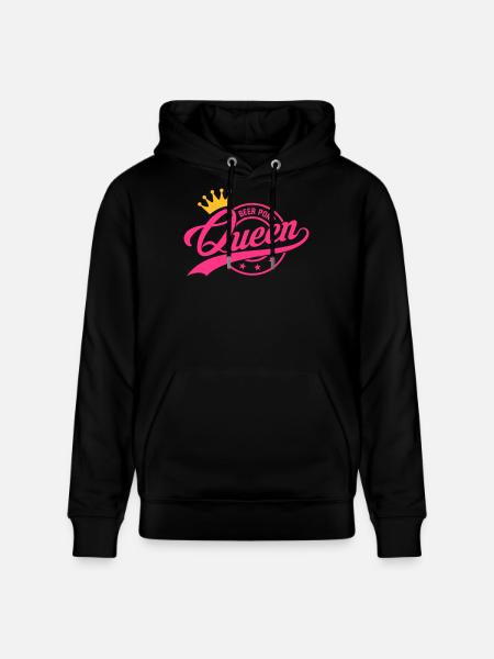 Beer Pong Queen 3 - Stanley/Stella Unisex Bio-Hoodie CRUISER  - Schwarz