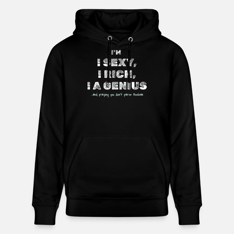 Boolean Joke – Funny Dev Tee - Stanley/Stella CRUISER Unisex Organic Hoodie - black