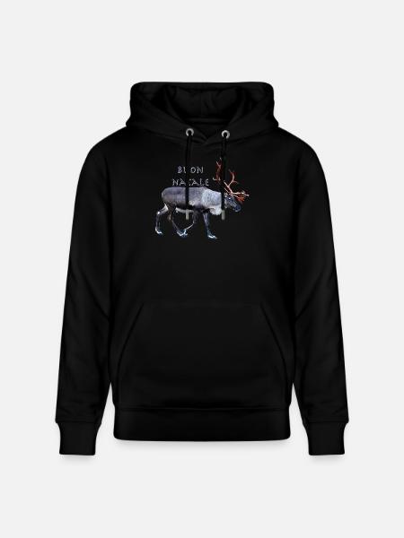 Buon Natale - Sweat à capuche bio CRUISER Stanley/Stella Unisexe - noir