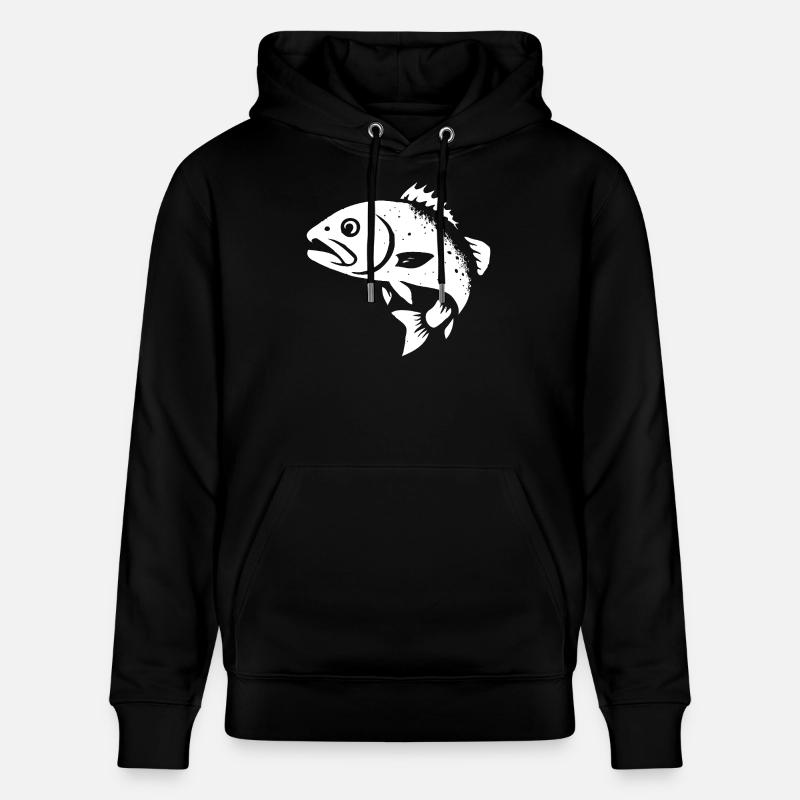 Zander und Barsch - Stanley/Stella Unisex Bio-Hoodie CRUISER - Schwarz