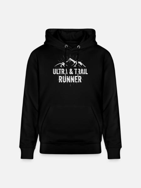 Ultra & Trail Runner - Sweat à capuche bio CRUISER Stanley/Stella Unisexe - noir