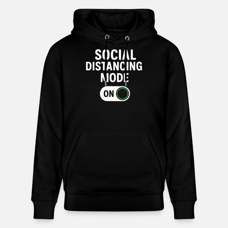 Mode de distanciation sociale activé - Sweat à capuche bio CRUISER Stanley/Stella Unisexe - noir