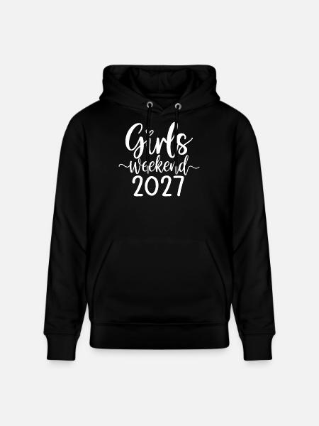 Girls Weekend 2027 lettering - Stanley/Stella CRUISER Unisex Organic Hoodie - black